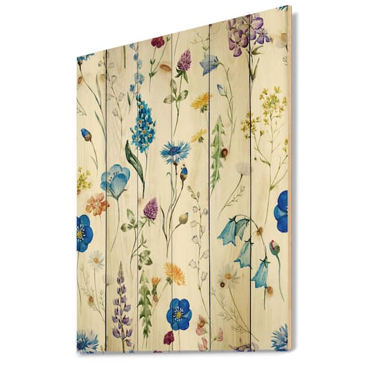 Designart - Blue Wild Flowers